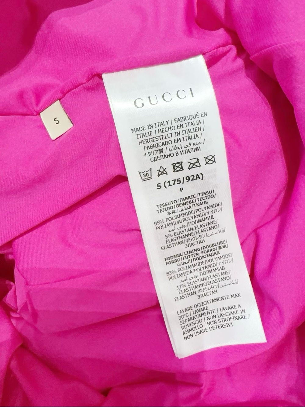 🚩steal Gucci Pink and Yellow GG Logo Kids Zip Hoodie Jacket - Picture 5 of 6